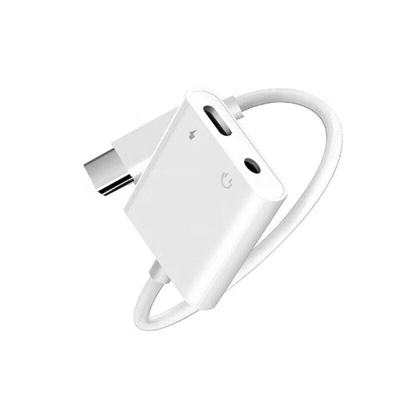 Fonus USB-C Headphone Adapter Earphone 3.5mm Jack Compatible with Google Pixel 8/7/6, Type-C Charger Port Splitter Mic Support Hands-free Headset Adaptor