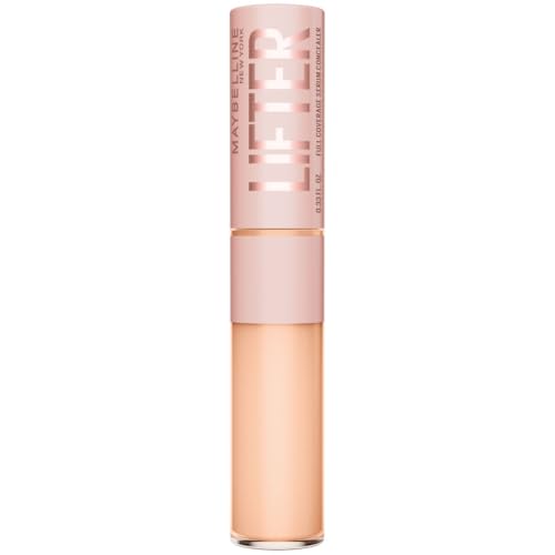 Maybelline New York Correttore in Siero Copri Occhiaie, Per Tutti i Tipi di Pelle, Contorno Occhi Illuminato, Formula Idratante, Con Caffeina e Peptidi, Lifter Concealer, TonalitĂ : 15, 5 ml