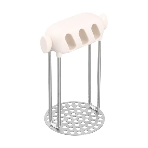 Machacador de patatas de acero inoxidable, triturador de patatas con asa, trituradora de verduras, trituradora de patatas para lavavajillas, una pieza para puré de patatas, verduras, frutas