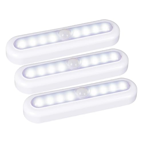 Image of STAR-SPANGLED 9 Pack 7 inch Motion Sensor Lights Indoor Battery Operated, Stick on LED Light for Closet, Stairs, Under Cabinet, Cool White
