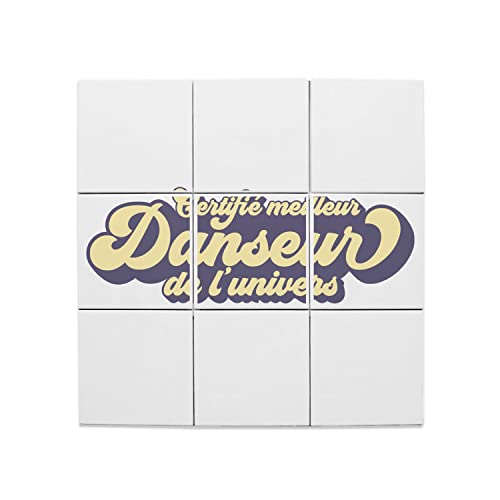 Carreaux céramique décoratif thème danse, cadeau idéal pour passionnés
