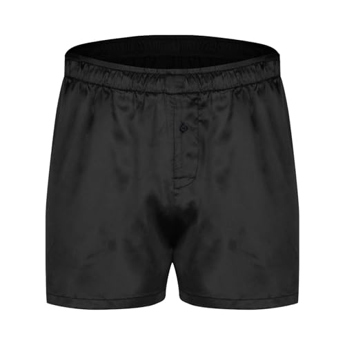 Men's Satin Boxer Shorts Underwear Lounge Sleep Pajama Bottom Silk Sleepwear Silk Boxers Comfortable Underwear3