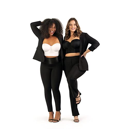 Parfait Elissa P50116 Women's Full Bust And Full Figure Strapless Longline Bra-Black-36F #TOP4