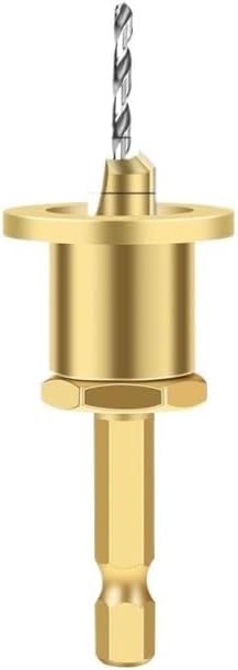 1/5Pcs Adjustable Hexagonal Handle Cutter Woodworking Tools Countersink Drill Router Bit for Wood Installation Limit Hole(2.8x10)