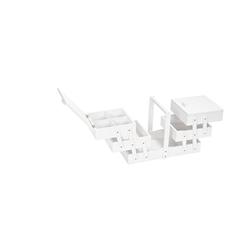 Prym 612581 - Caja de coser (madera L), color blanco