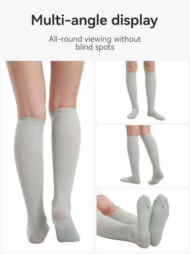Image of 3 Pairs Women & Men's Compression Socks 15-20mmHg Support Stockings