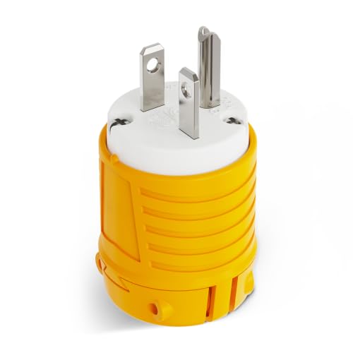 RVGUARD Electrical Replacement Male Plug Connector NEMA 6-20P ETL Listed