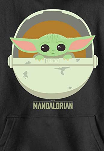 STAR WARS Mandalorian The Child Cute Bassinet Boy's Hooded Pullover Fleece2