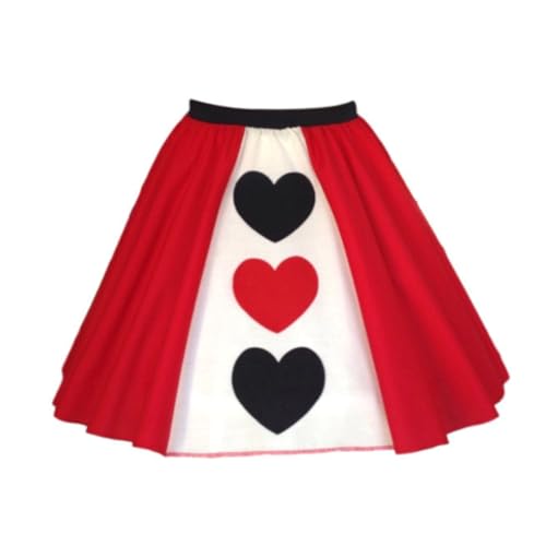 Königin der Herzen Rock/Alice im Wunderland Halloween-Kostüm (XS-M)