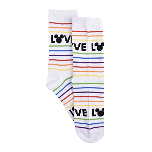 Calcetines Mickey Mouse mujer estilo crew confeccionados en suave algodon 4