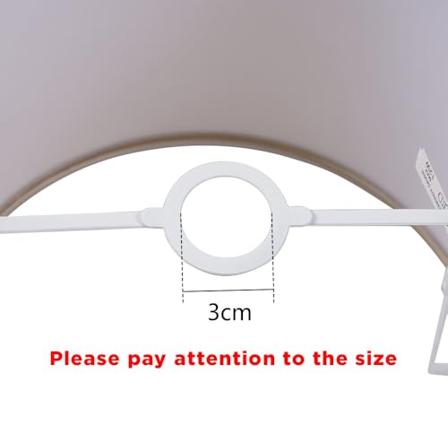 VOLTICO 2 Pack Satin Table Lamp Shade for E14 lamp Classic Decorative Lampshade with Adjustable Fitting for Living Room & Bedroom (2, Gold) - Image 4