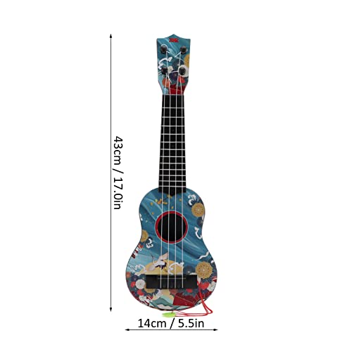 Ukulélé Jouet pour Enfants,Guitare en Plastique Durable pour Tout Petits,Facile À Transporter(bleu) - Les Beatles, Paul McCartney, John Lennon, RIngo Starr, George Harrison Ukulélé Jouet pour Enfants,Guitare en Plastique Durable pour Tout Petits,Facile À Transporter(bleu) – Image 8