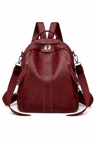 Image of Stylish Casual Medium Office Women Backpack, Travel Daily Use College Bag for Girl's, Note-Book Tuition Nurse Lightweight Backpack
