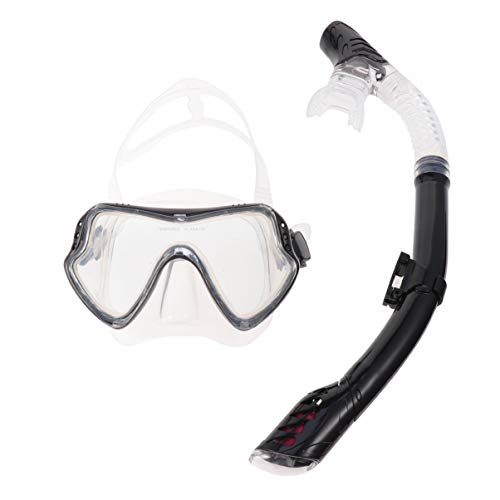 Masque de plongée anti-buée en silicone avec tuba confort pour adultes