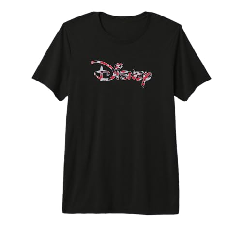 T-shirt Disney avec logo camouflage rouge premium en coton pour homme