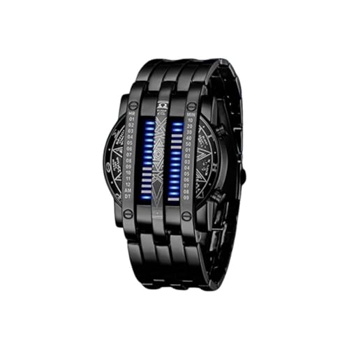 Relógio Masculino LED "Originals Round" em Aço Inoxidável com Visor Hardlex, Pulseira 22cm e Display LED – Moderno, Tecnológico e Autêntico – Acompanha Caixa Premium