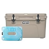 YETI Tundra 45 Hard Cooler with YETI ICE 4 lb, Tan