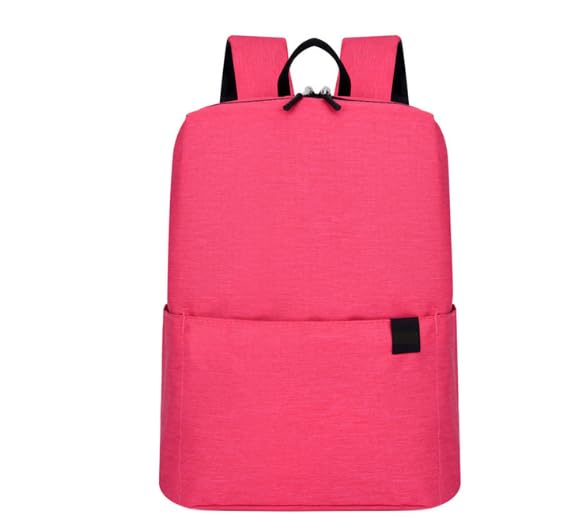 Mochila grande capacidade unissex mochila de transporte esportiva colorida impermeável (Rosa)