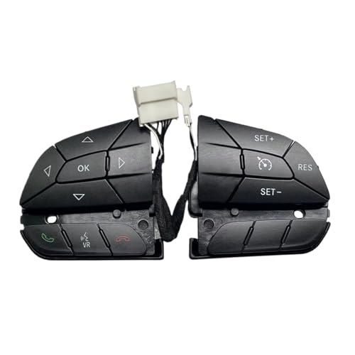 �N���[�Y�R���g���[���{�^���X�C�b�` Compatible With Chrysler For Pacifica 2017-2019 For 200 2015-2017 300 2014-2019 �ԗp�X�e�A�����O�z�C�[���R���g���[���X�C�b�`�{�^�� 6837