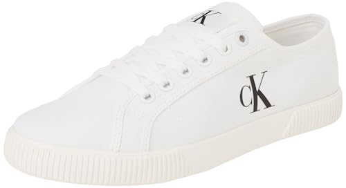 Calvin Klein Damen Vulcanized Sneaker Essential Low Top, Weiß (Triple Bright White), 39
