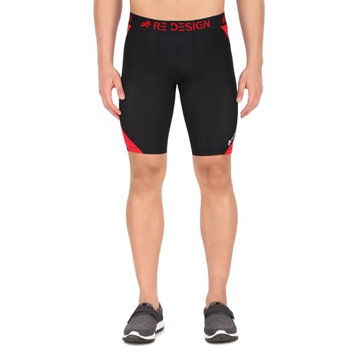 Image of ReDesign Apparels Nylon Compression Shorts Tights for Multi Sports (Color Options)