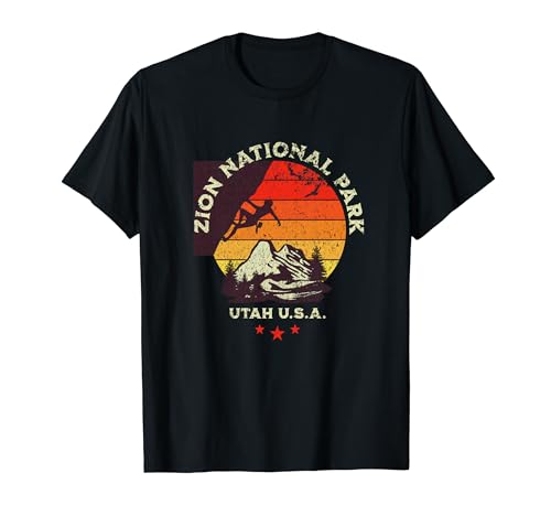 Zion National Park Utah - Rock Climbing T-Shirt