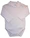 Kissy Kissy Baby Basic Long Sleeve Collared Bodysuit With Lettuce Turtleneck