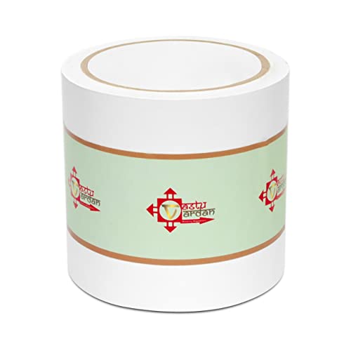 Vastu Vardan White Vastu Correction Tape | 4 Inch (96mm) Approx | Length- 20 Meter Approx | Toilet Vastu Remedy | Pack of 1