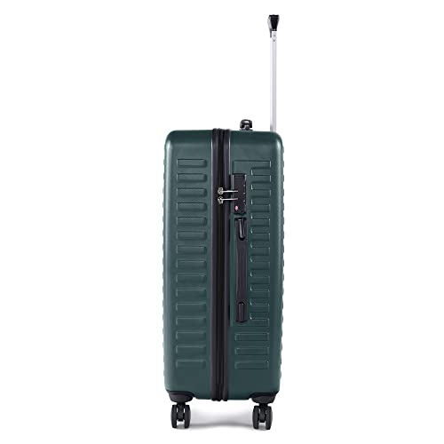 Image of Assembly Hard Shell Medium Check in Luggage Polycarbonate 60 L- Premium Hardsided Suitcase Trolley-Forest Green