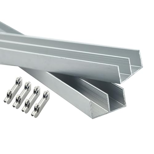 Riel de aleación de aluminio para puerta...