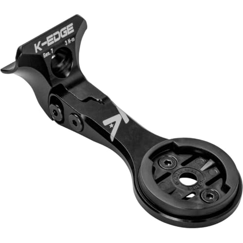 K-Edge Supporto per computer da bicicletta per dispositivi GPS Garmin durevole, aerodinamico per bicicletta Trek Madone Cockpit Integration