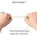 Latex Tubing, Latex Tube Natural 3/8in OD 1/4in ID Slingshot Tubing Surgical Tube Catapult Tube Rubber Hose Speargun Band 10FT 33FT 50FT One Continuous Piece (10 FT, Natural)