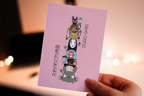 Image of Paper Ghibli Poster - Studio Anime Movie Set Of 36 6X4 Inch 300 Gsm Merchandise Postcards Home Decor Wall Collage Kit Aesthetic Posters, Self-Adhesive