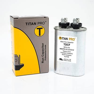 Titan Pro 25 MFD 440 V Oval Run Capacitor