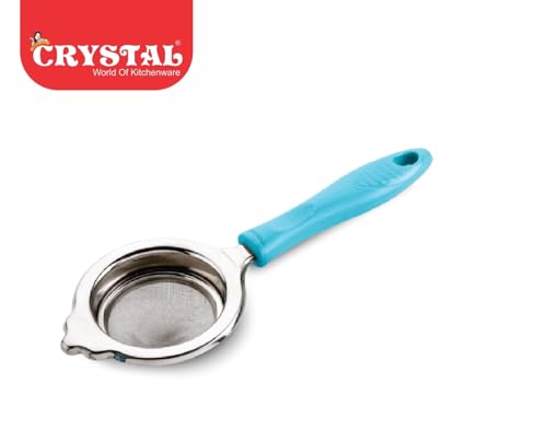 Crystal-Mka113 Medium Stainless Steel Strainer,9.4L X 3.7W X 1.9H Centimeters, Multi-coloured - Image 2