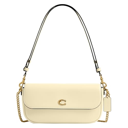 Coach Brook Flap Bag com corrente, B4/Moonlight, Medium