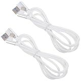 Durabilité accrue : le câble tressé en nylon blanc offre une durabilité et empêche les nœuds ; câble usb-c pour écouteurs ; chargeur de téléphone tressé