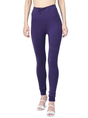 Image of Robinbosky Cotton Churidhar Leggings for Women - Stylish, Stretchable & Flattering Fit for All-Day Comfort