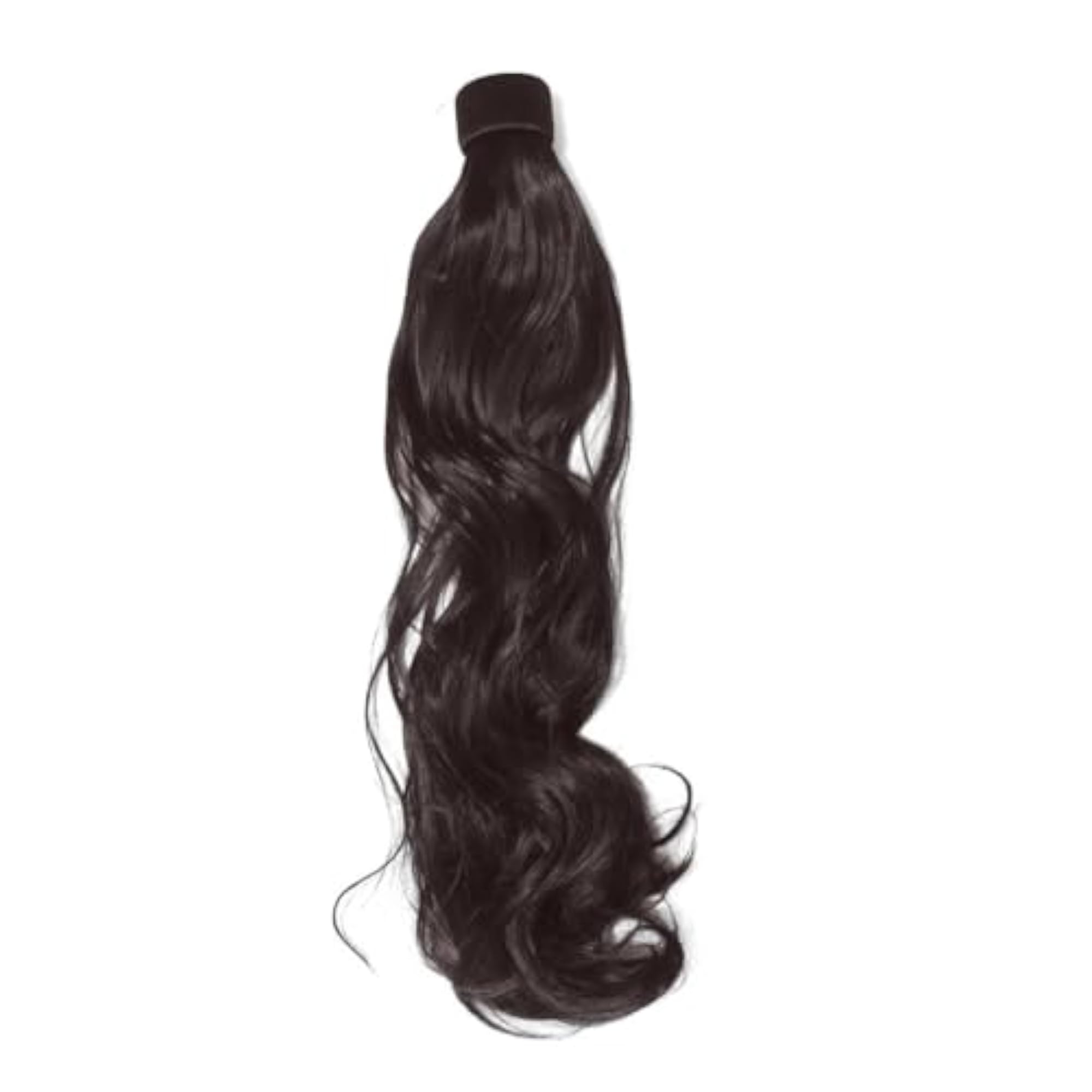 Wavy Ponytail Hair Wig Extension, 24 Inches Brown