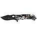 Messe mit günstig Kaufen-IFIELD Basic EL29027 Sport Assistiertes Klappmesser, Aluminium 3D-Druckgriff, 9 cm Schwarze Klinge, mit Glasbrecher und Sicherheitsgurtschneider, Campinggerät zum Angeln, Jagen, Sportaktivitäten