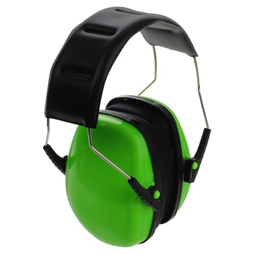 KONTONTY Noise Reduction Ear Protector Ear Guard Earmuff Ear Protector for Ear Protection Ear Protection Earmuff Practical Ear Protection Earmuff for Noise Reduction Ear Muffs Plastic Green