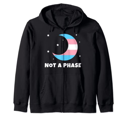 Divertente LGBTQ Transgender Moon Trans Pride Bandiera Regalo Uomo Donna Felpa con Cappuccio