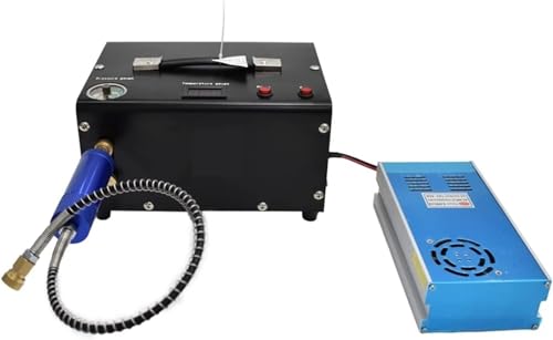 Compresor Carabinas de aire PCP 4500Psi 300 Bares. Auto-Stop. Sistema de Drenaje incluido. Funciona a 220v y a 12v