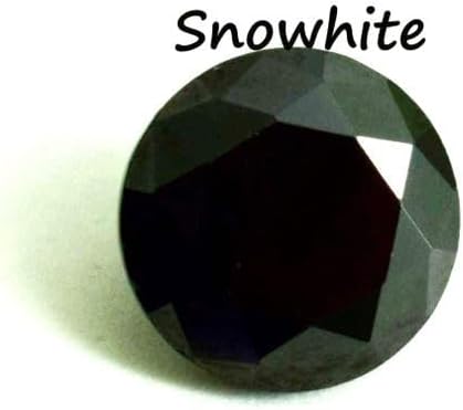 4 Ct Natural Round Cut Black Diamond Loose Gemstone for Jewellery Making - 8 × 8 × 5 MM
