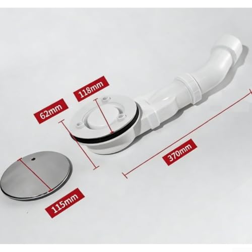 Siphon de douche pour baignoire anti-odeur en ABS argenté efficace - 4
