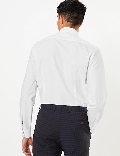 Image of Marks & Spencer Men's 3 Pack Regular Fit Easy Iron Long Sleeve Shirts