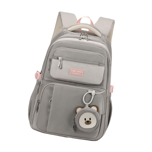 Mochila ligera de gran capacidad para mujer con espalda acolchada y felpa