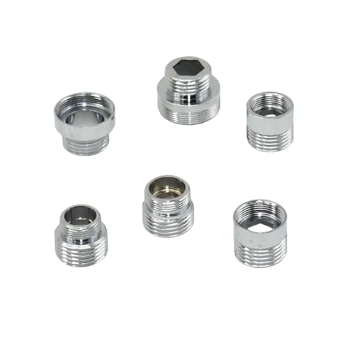 LDHNFBYV 1 connecteur fileté en Laiton 1/2 vers M16 M18 M24 M28 mâle Femelle for Robinet de purificateur d'eau à Bulles, raccords en cuivre plaqué Argent(Gold)