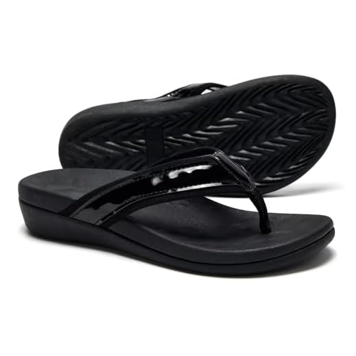 Women Diabetic Orthopeic Relief Flip Flops, Comfort Plantar Fasciitis Sandals for Heel Pain, Soft Walking Thong Shoes with Arch Support black size 6