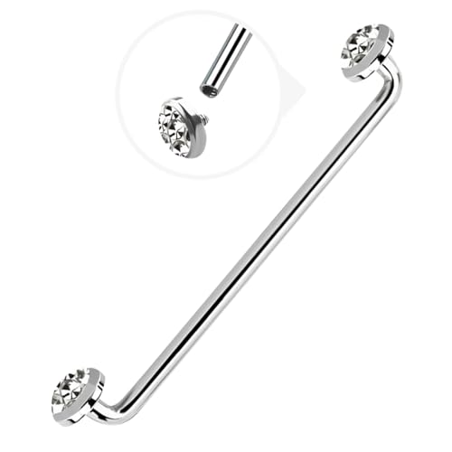 Luxe Modz 316L �T�[�W�J���X�`�[�� 14G �����l�W32mm 28mm 25mm 22mm 19mm 16mm �X�e�[�v���T�[�t�F�X�o�[�x�� 5mm�`�^���g�b�v�t���b�g�x�[���Z�b�g Ferido �}���`�W�F���T�[�t�F�X�g���K�X�s�A�X�W���G���[